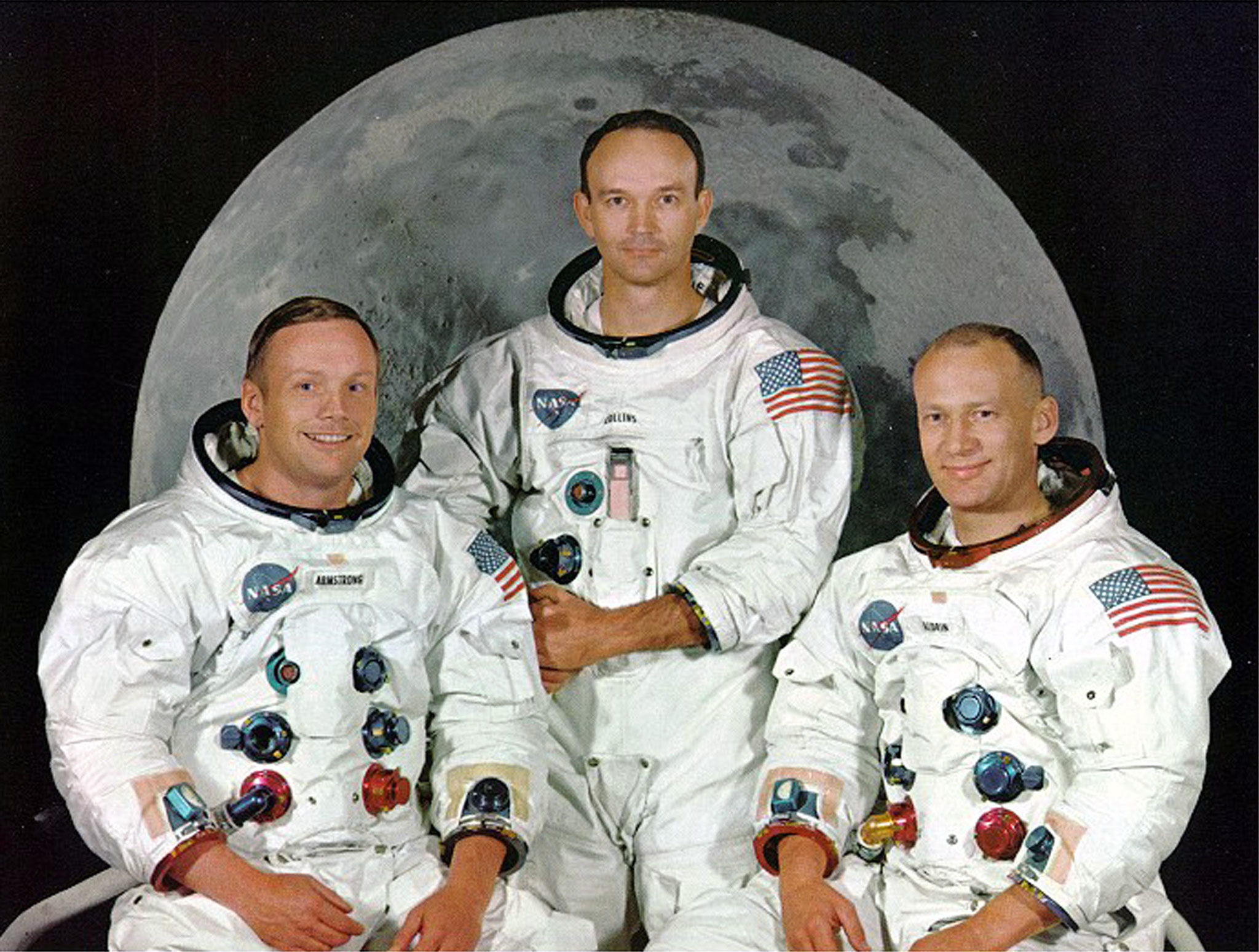 - UNDATED FILE PHOTO - Apollo 11 astronauts (L-R) Neil Armstrong, Michael Collins and Edward "Buzz A..